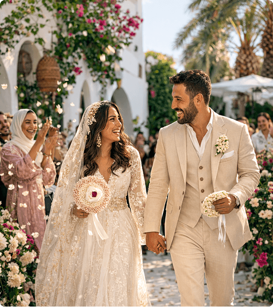 Couple de mariage en Tunisie